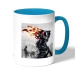 كوب قهوة بمقبض ازرق فاتح بتصميم باتلفيلد 1 الولايات المتحدة