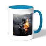 كوب قهوة بمقبض ازرق فاتح بتصميم باتلفيلد 3