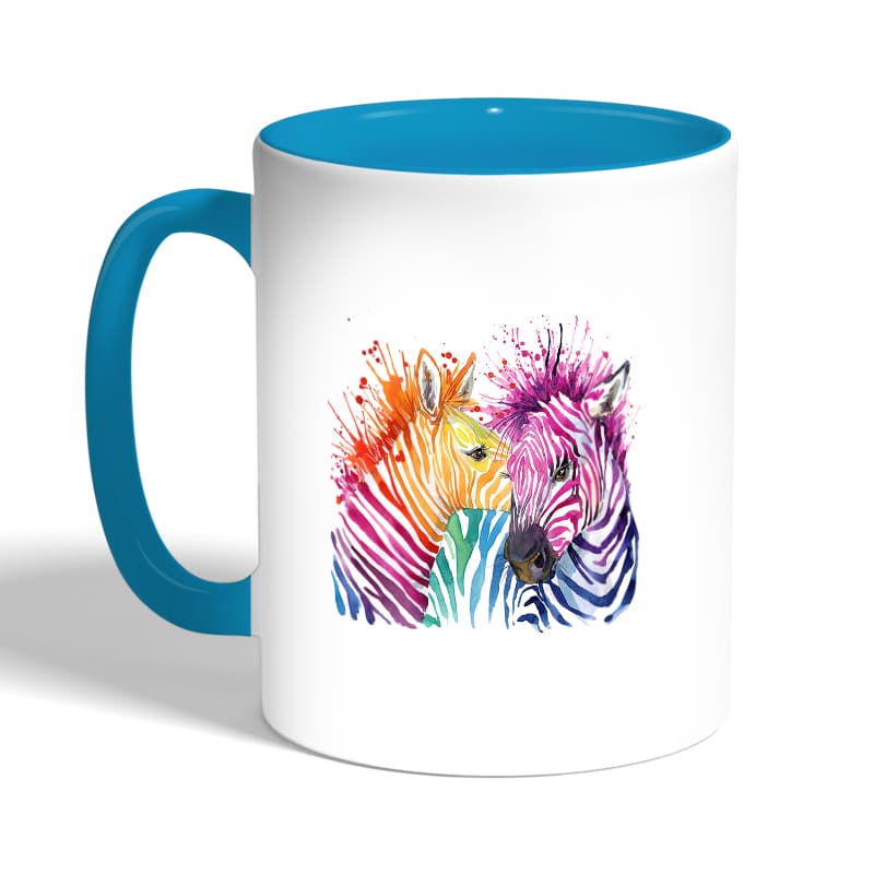 كوب-قهوة-بمقبض-ازرق-فاتح-بتصميم-حمار-وحشي-ملون-2