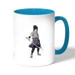 كوب قهوة بمقبض ازرق فاتح بتصميم ساسكي من ناروتو