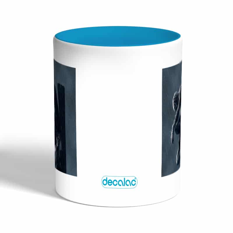 كوب-قهوة-بمقبض-ازرق-فاتح-بتصميم-سبايدر-مان-الاسود-1