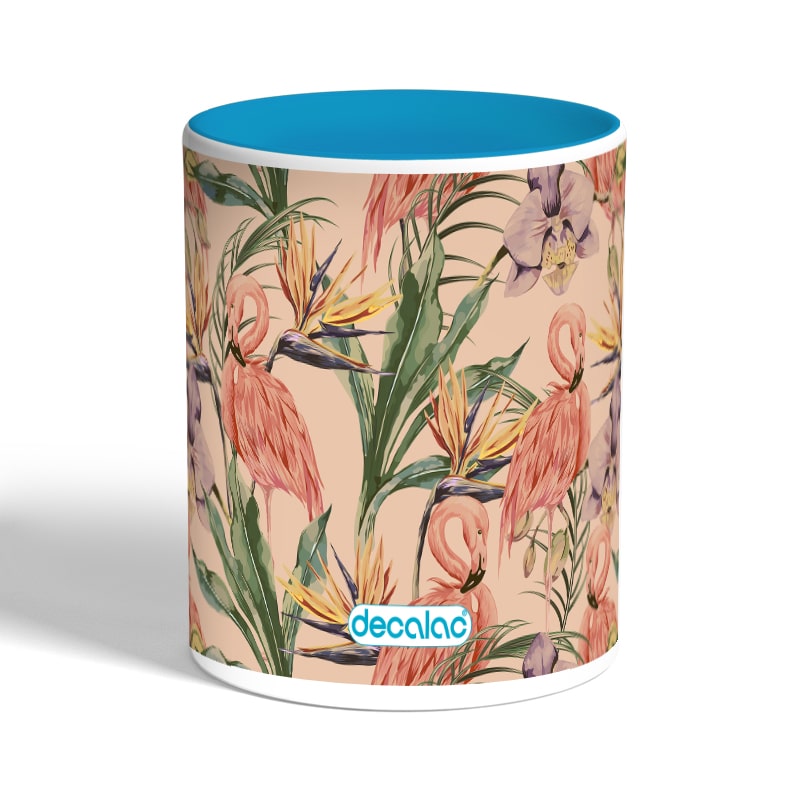 كوب-قهوة-بمقبض-ازرق-فاتح-بتصميم-طائر-الفلامنجو-1