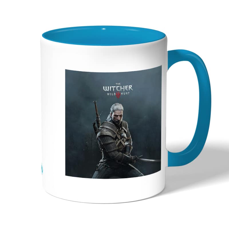 كوب قهوة بمقبض ازرق فاتح بتصميم قوة جيرالت من ريفي ذا ويتشر 3 وايلد هانت كوب قهوة بمقبض ازرق فاتح بتصميم قوة جيرالت من ريفي ذا ويتشر 3 وايلد هانت