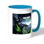 كوب قهوة بمقبض ازرق فاتح بتصميم كول أوف ديوتي مودرن وورفير 3