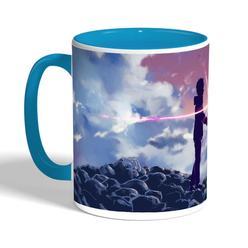 كوب-قهوة-بمقبض-ازرق-فاتح-بتصميم-لحظه-اللقاء-انمي-أسمك-2