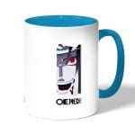 كوب قهوة بمقبض ازرق فاتح بتصميم منظمة الأكاتسكي انمي ناروتو