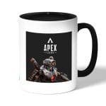 كوب قهوة بمقبض اسود بتصميم أبيكس ليجندز باثفايندر غاضب
