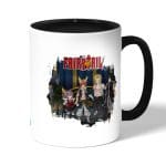 كوب قهوة بمقبض اسود بتصميم أعضاء فيري تيل