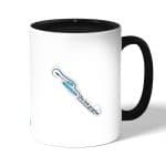 كوب قهوة بمقبض اسود بتصميم أنت تبدو رائعة