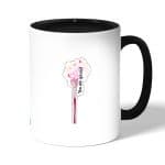 كوب قهوة بمقبض اسود بتصميم أنت مميز