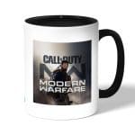 كوب قهوة بمقبض اسود بتصميم احتراف لعبه كول أوف ديوتي
