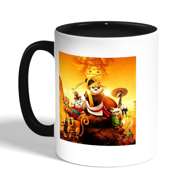 كوب-قهوة-بمقبض-اسود-بتصميم-اصدقاء-كونغ-فو-باندا-2