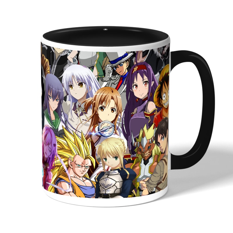 كوب قهوة بمقبض اسود بتصميم الشخصيات المخيفه كل الانميات كوب قهوة بمقبض اسود بتصميم الشخصيات المخيفه كل الانميات