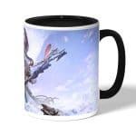 كوب قهوة بمقبض اسود بتصميم الصيّادة إلوي هورايزن زيرو داون