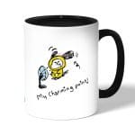 كوب قهوة بمقبض اسود بتصميم اللطيف شيمي شخصيات BT21