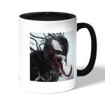 كوب قهوة بمقبض اسود بتصميم الوحش فينوم