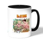 كوب قهوة بمقبض اسود بتصميم اوكي تايجو دكتور ستون