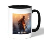 كوب قهوة بمقبض اسود بتصميم باتلفيلد 1 M1911