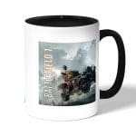 كوب قهوة بمقبض اسود بتصميم باتلفيلد 1 الدبابه الصغيره