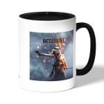 كوب قهوة بمقبض اسود بتصميم باتلفيلد 1 معركه العرب