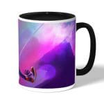 كوب قهوة بمقبض اسود بتصميم بيتر بوركر سبايدر مان