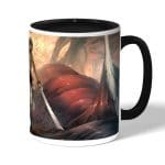 كوب قهوة بمقبض اسود بتصميم تقضي ميكاسا على العمالقة هجوم العمالقة