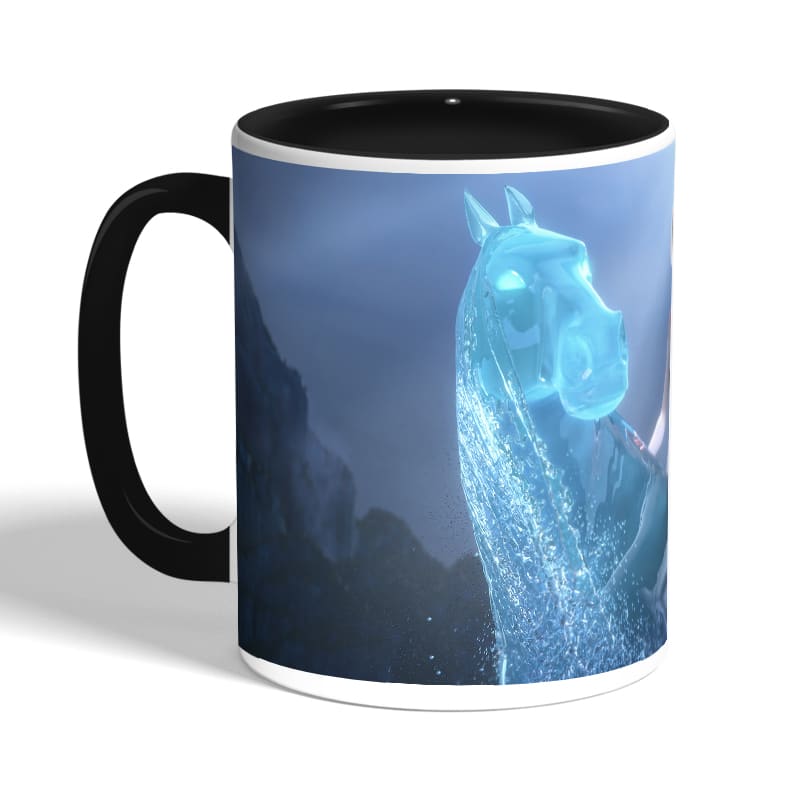 كوب-قهوة-بمقبض-اسود-بتصميم-حصان-إلسا-الثلجي-ملكة-الثلج-2