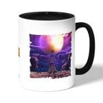 كوب قهوة بمقبض اسود بتصميم دكتور ستون امل العالم