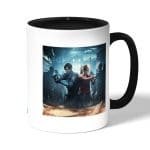 كوب قهوة بمقبض اسود بتصميم رزدنت إيفل 2 ريميك