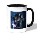 كوب قهوة بمقبض اسود بتصميم ريزدنت ايفل 2 جميع الشخصيات