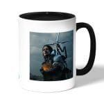 كوب قهوة بمقبض اسود بتصميم سام بريدجز ديث ستراندنغ