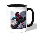 كوب قهوة بمقبض اسود بتصميم  سبايدر مان الصغير