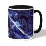 كوب قهوة بمقبض اسود بتصميم سيدة ماريا من برج الساعة النجمي