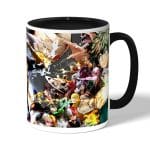 كوب قهوة بمقبض اسود بتصميم شخصيات أكاديميتي للأبطال