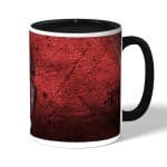 كوب قهوة بمقبض اسود بتصميم شعار سبايدرمان