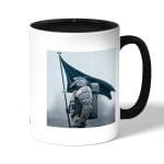 كوب قهوة بمقبض اسود بتصميم شياطين هومو ديث ستراندنغ