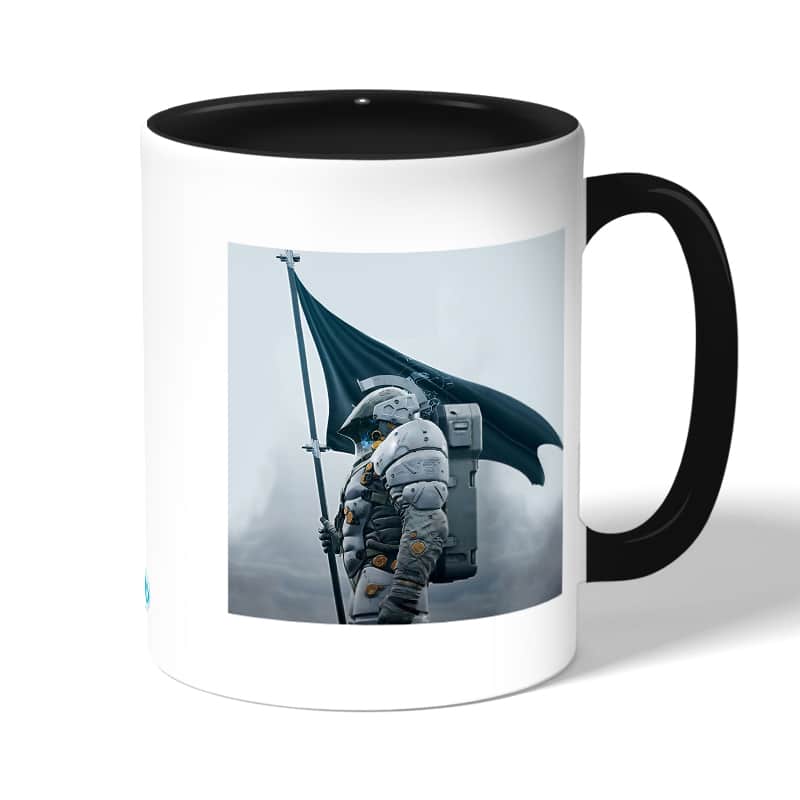 كوب قهوة بمقبض اسود بتصميم شياطين هومو ديث ستراندنغ كوب قهوة بمقبض اسود بتصميم شياطين هومو ديث ستراندنغ