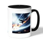 كوب قهوة بمقبض اسود بتصميم طائرات حربيه باتلفيلد