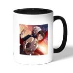 كوب قهوة بمقبض اسود بتصميم طوكيو الغول