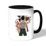 كوب قهوة بمقبض اسود بتصميم قوة تحمل ميدوريا أكاديميتي للأبطال