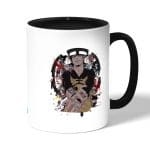 كوب قهوة بمقبض اسود بتصميم قوة لاو ون بيس