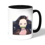 كوب قهوة بمقبض اسود بتصميم كامادو نيزوكو