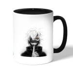 كوب قهوة بمقبض اسود بتصميم كانيكي طوكيو غول