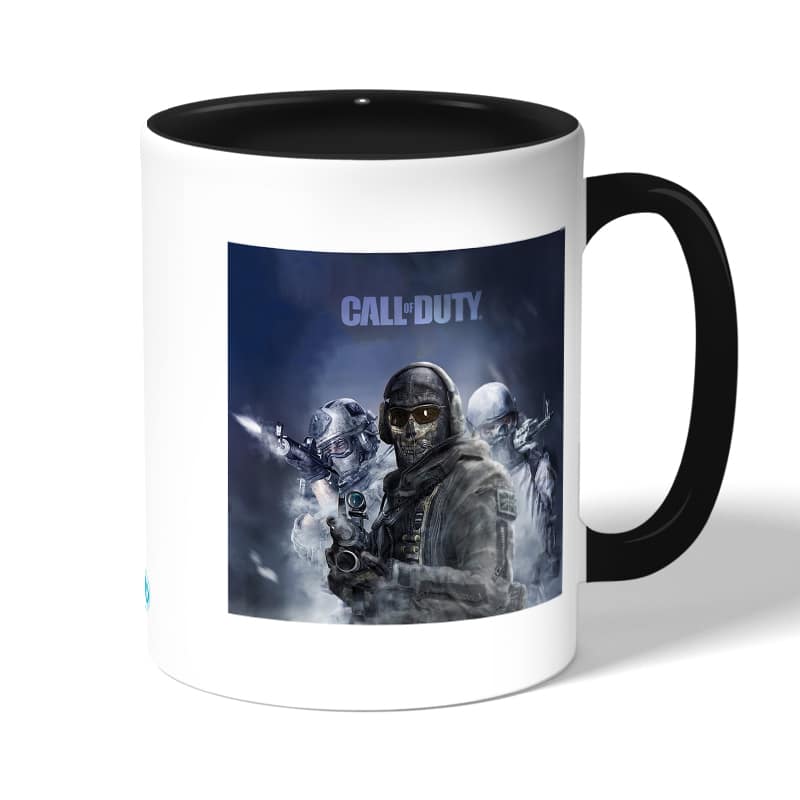 كوب قهوة بمقبض اسود بتصميم كول أوف ديوتي تعاون جماعي كوب قهوة بمقبض اسود بتصميم كول أوف ديوتي تعاون جماعي