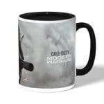 كوب قهوة بمقبض اسود بتصميم كول أوف ديوتي مودرن وورفير