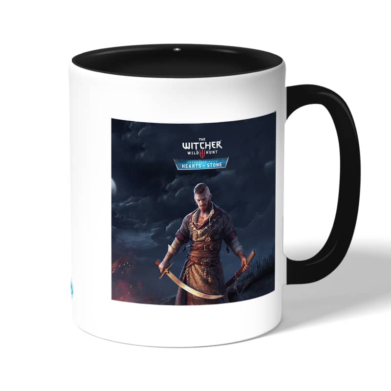 كوب قهوة بمقبض اسود بتصميم مقاتل ذا ويتشر 3 وايلد هانت كوب قهوة بمقبض اسود بتصميم مقاتل ذا ويتشر 3 وايلد هانت