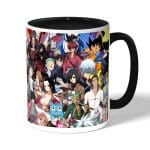 كوب قهوة بمقبض اسود بتصميم مكس انمي