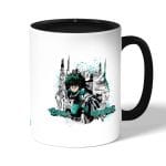 كوب قهوة بمقبض اسود بتصميم ميدوريا مانجا أكاديميتي للأبطال