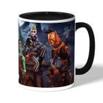 كوب قهوة بمقبض اسود بتصميم هالوين فورت نايت