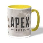 كوب قهوة بمقبض اصفر بتصميم أبيكس ليجندز بلد هاوند